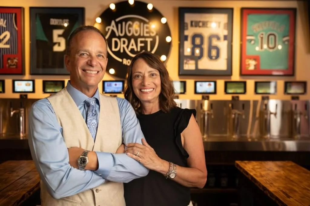St Augustine business owners portrait at their restaurant