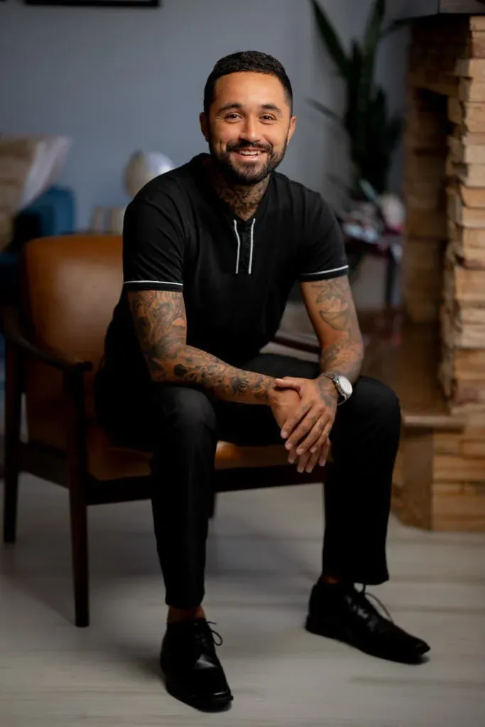 St Augustine personal branding portrait tattooed creative