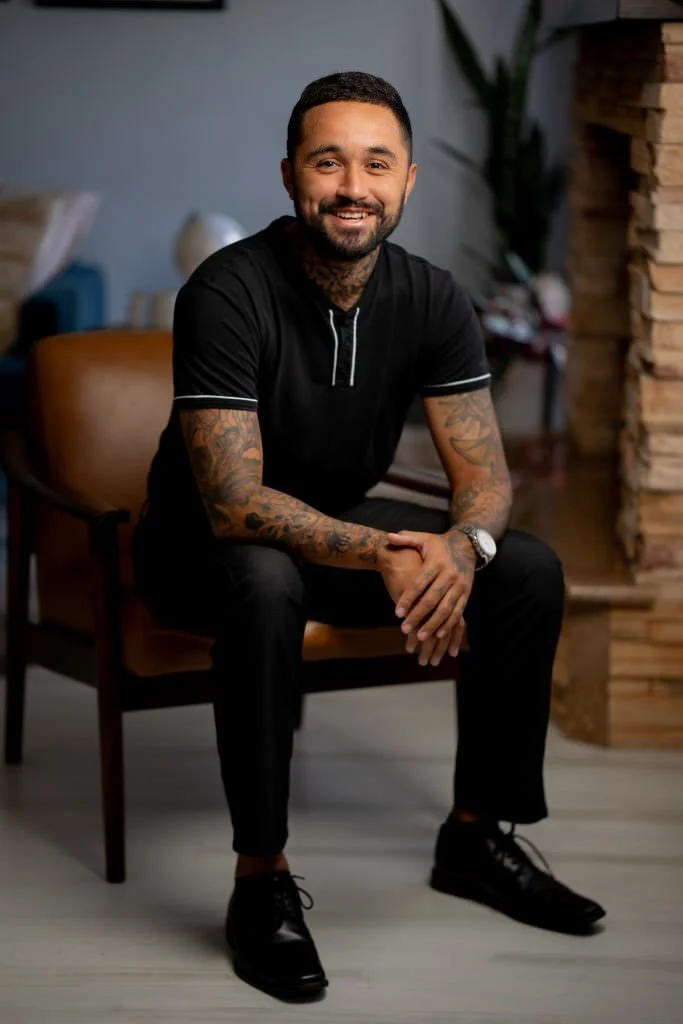 St Augustine personal branding portrait tattooed creative