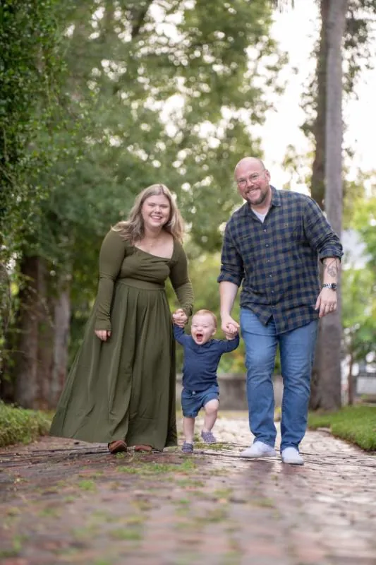 Family portrait in downtown St Augustine historic district