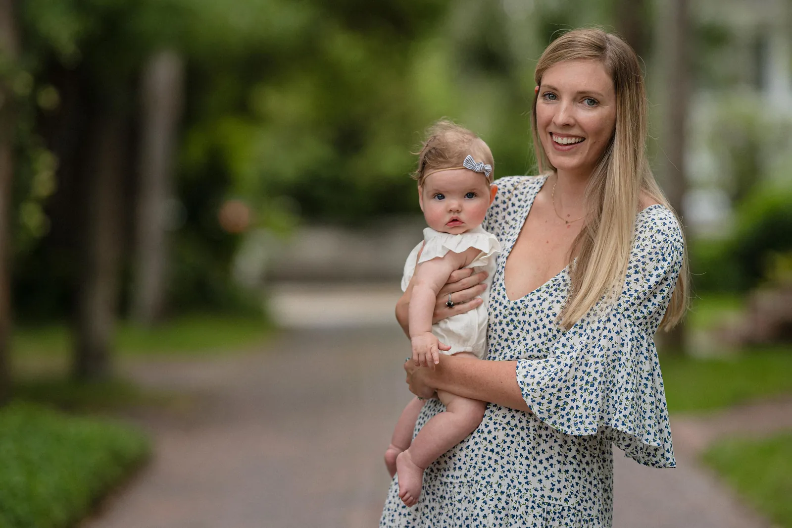 Family gathering by the waterfront in Florida