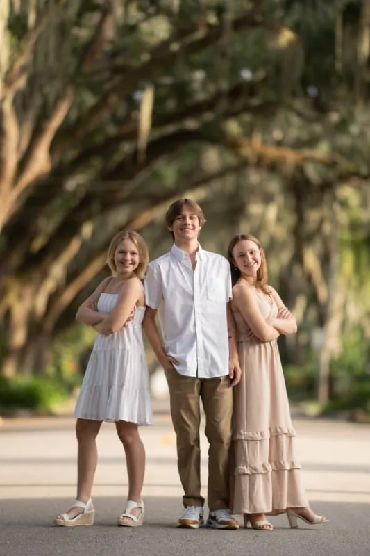 High school senior portrait session St Augustine beach