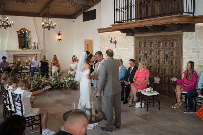 Couple during ceremony