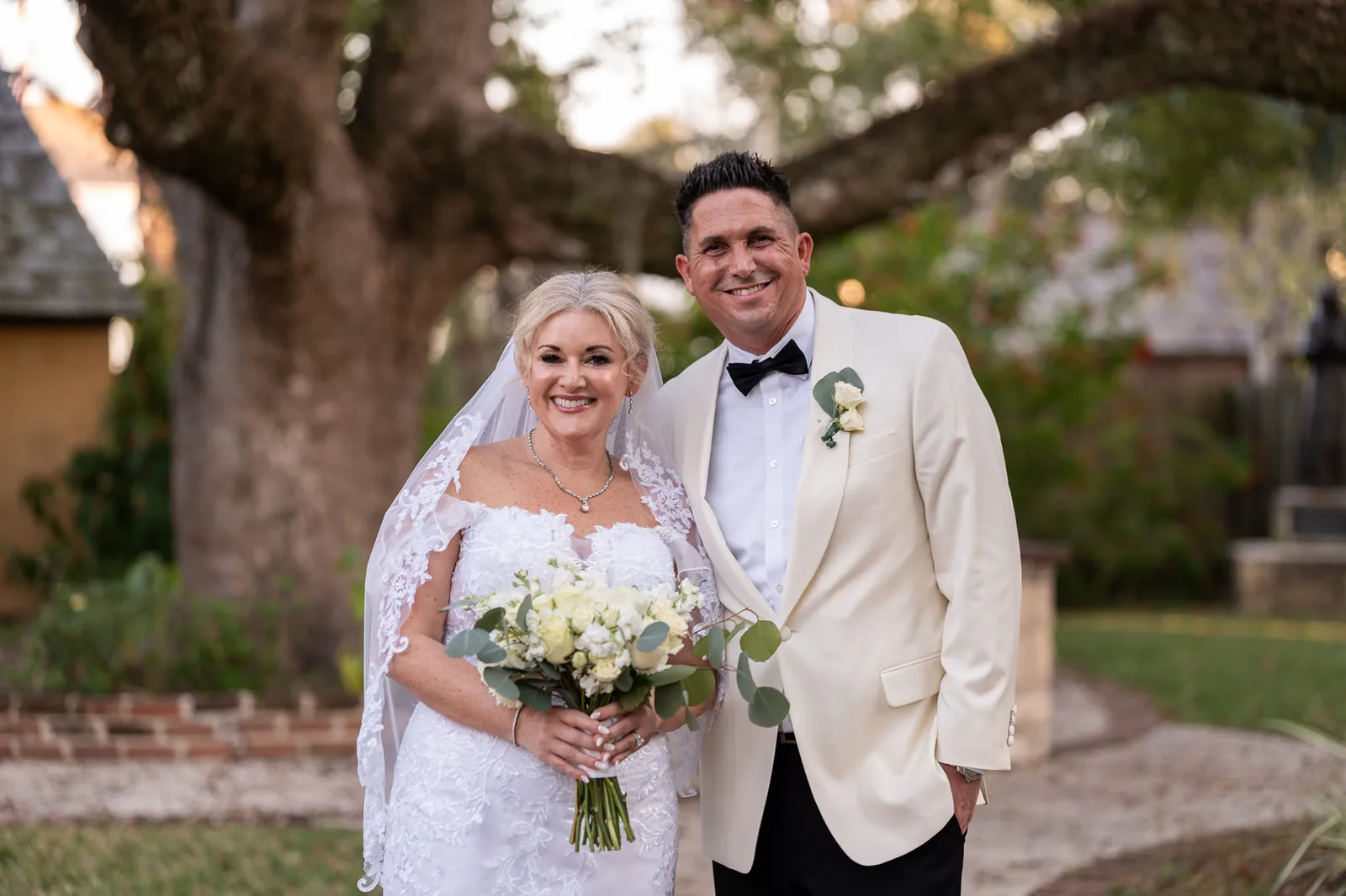 Couple portrait at St Augustine elopement