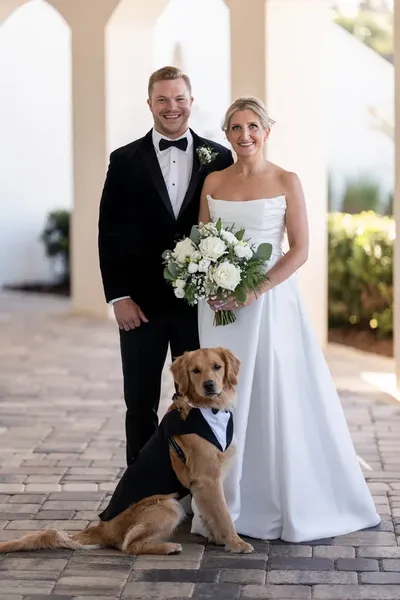 Ashley twirling her wedding dress on the golf course at Sawgrass Country Club