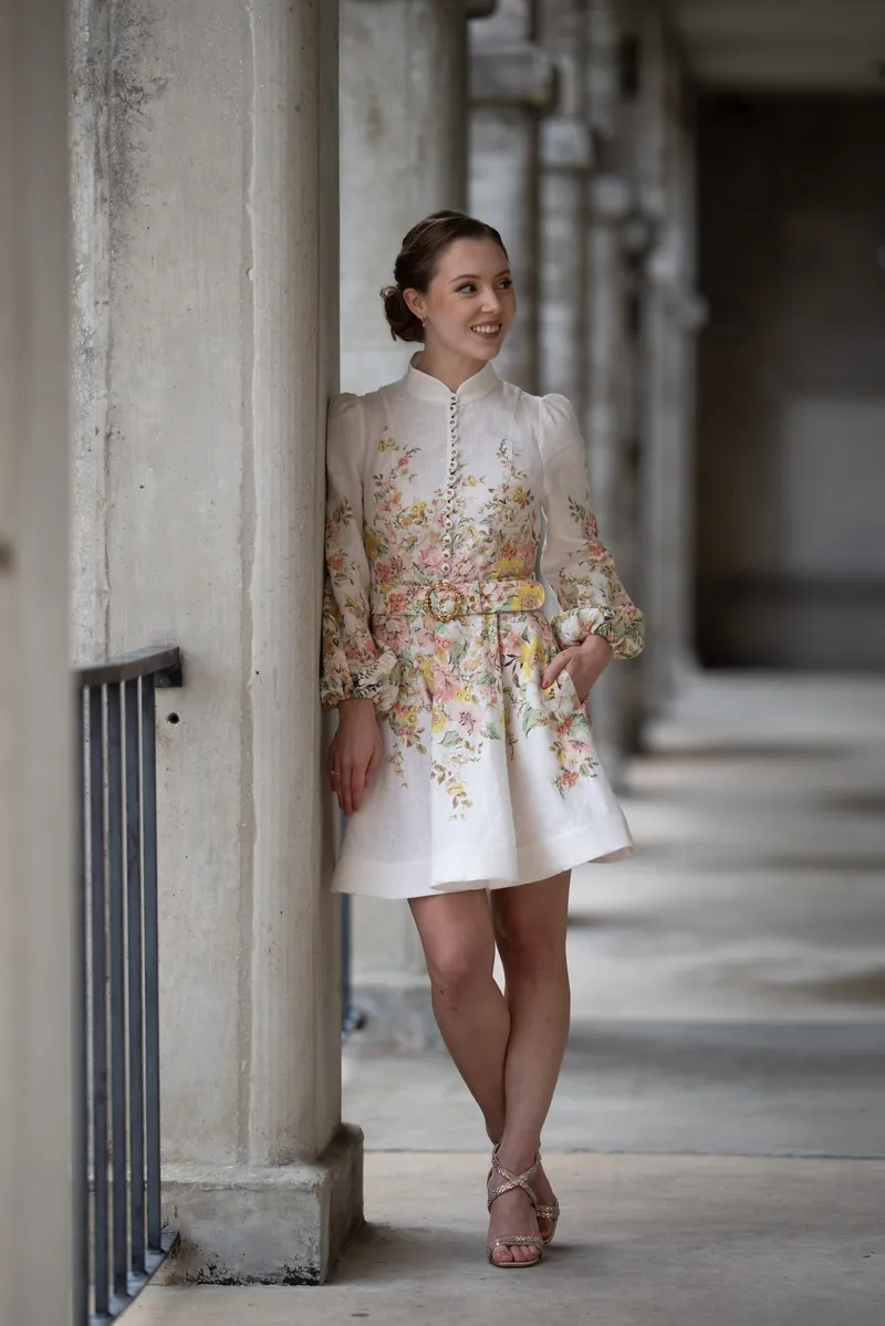 Groom portrait in light blue suit