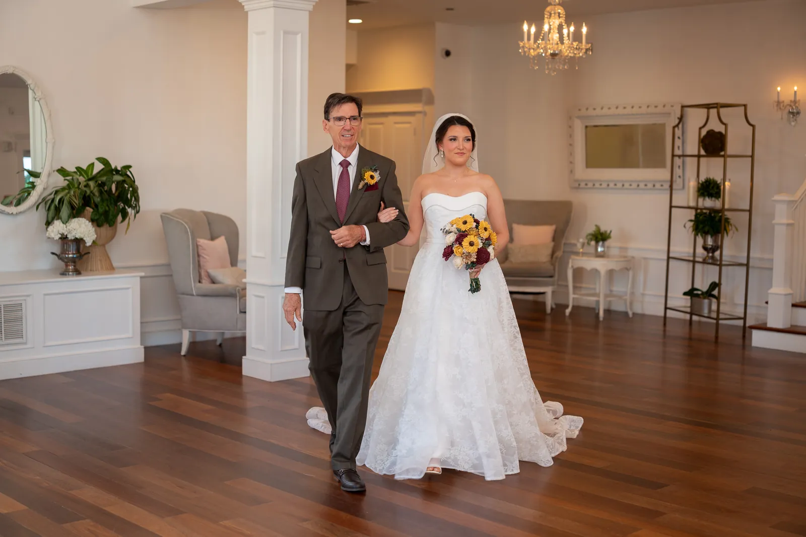 Brianna and George wedding ceremony at The White Room