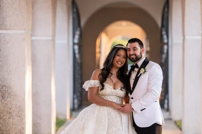 Wedding ceremony at St. Anastasia Catholic Church St. Augustine