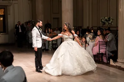 First dance at The Treasury on the Plaza wedding venue St. Augustine