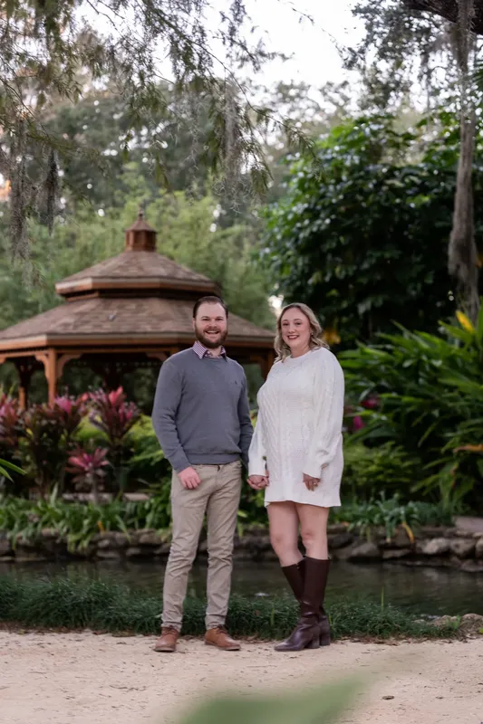 Carli portrait in front of gazebo at Washington Oaks Gardens