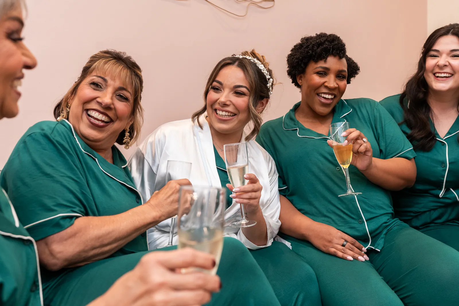 Bridal portrait of Gabi smiling