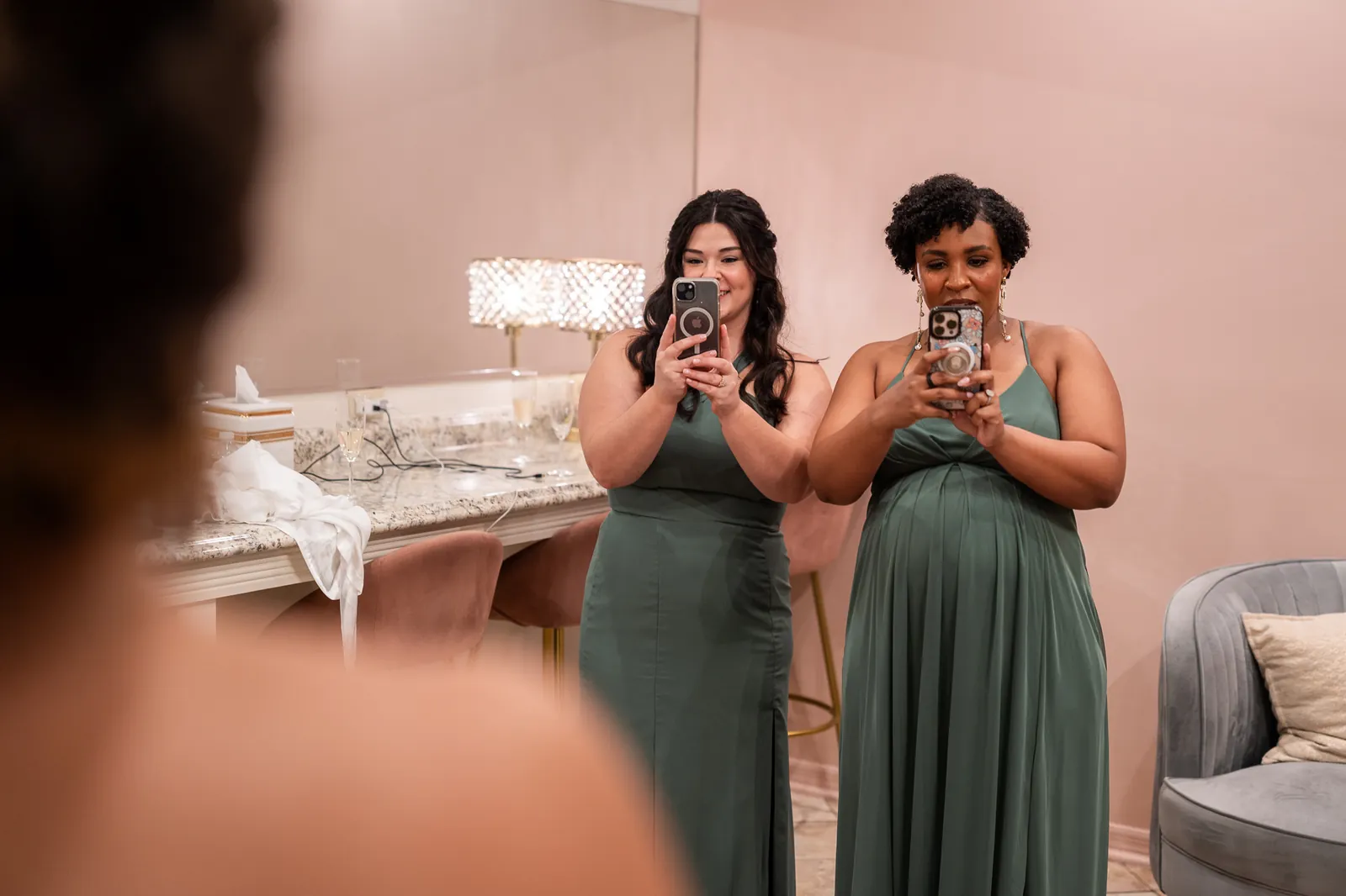 Gabi's bridal details and accessories