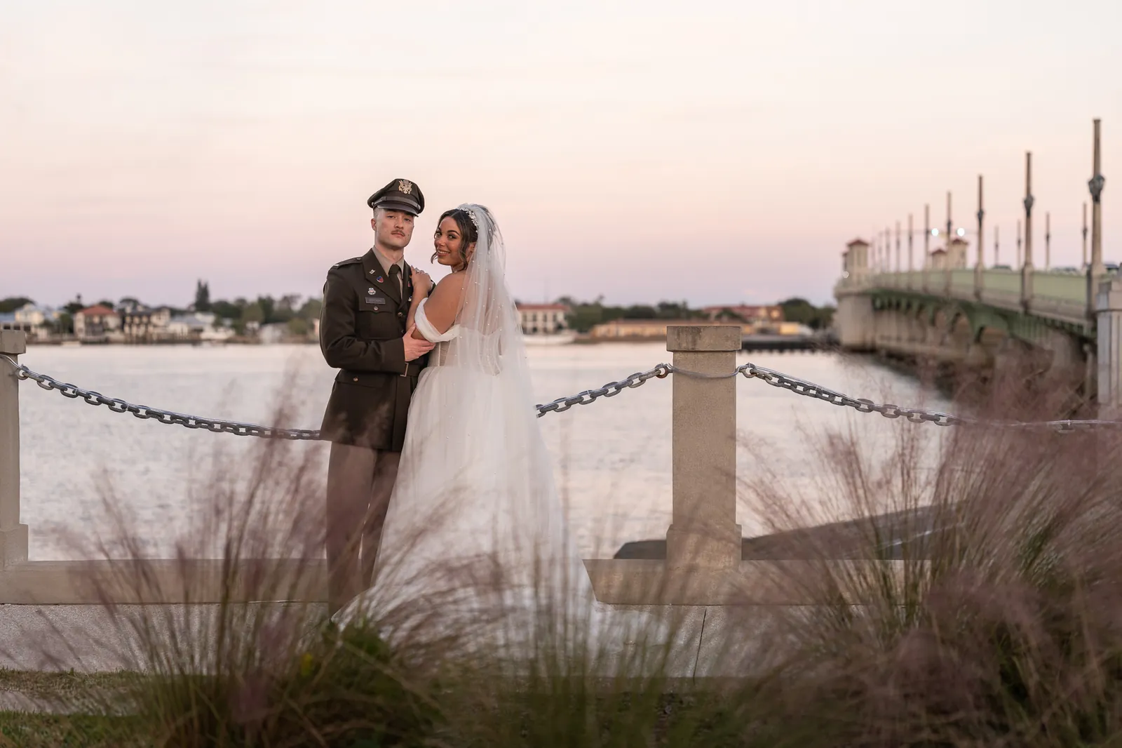 Gabi and Dawson enjoying their reception