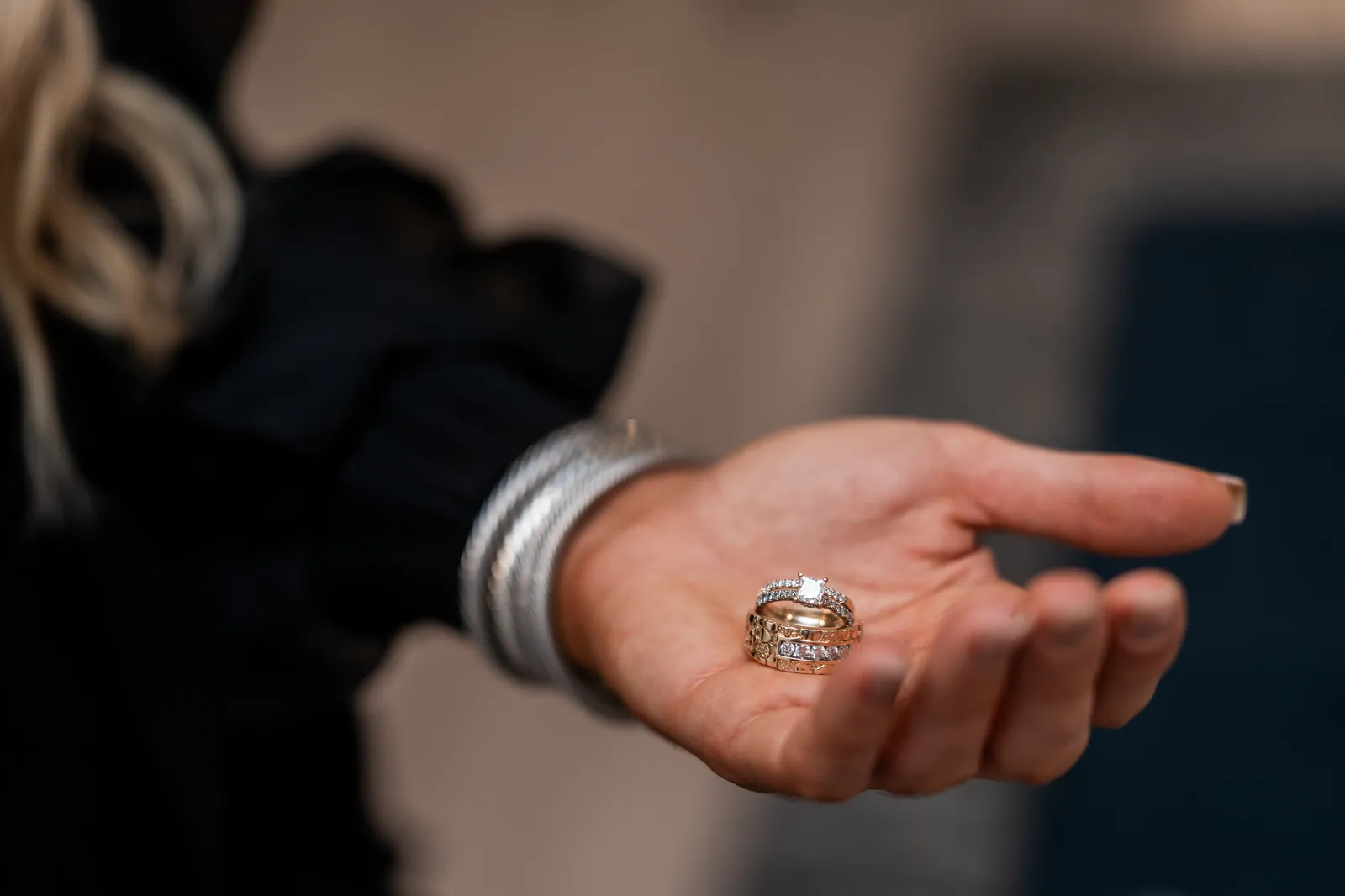 Bride with white rose bouquet at St Augustine wedding