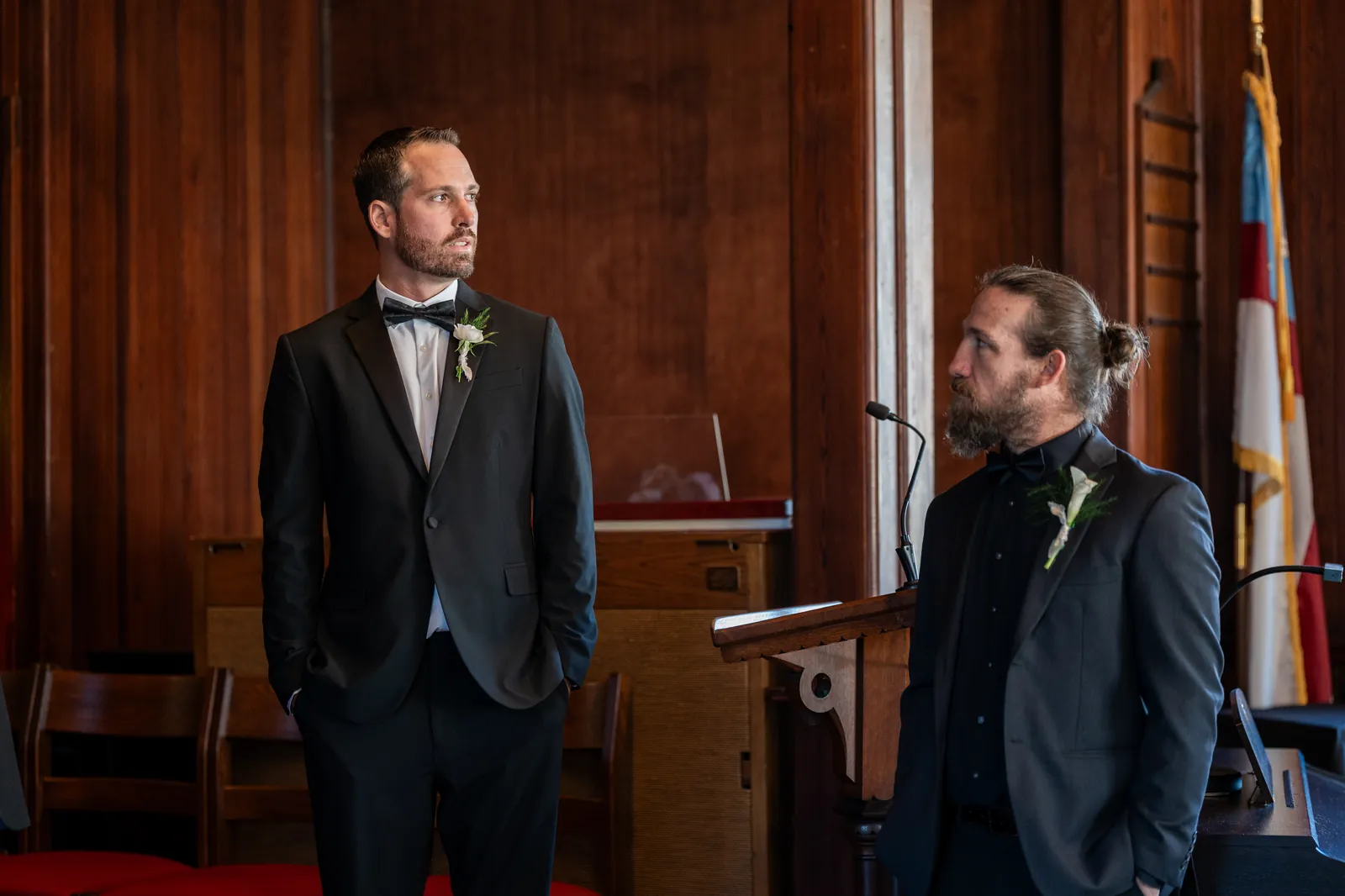 Groom portrait at St Augustine wedding