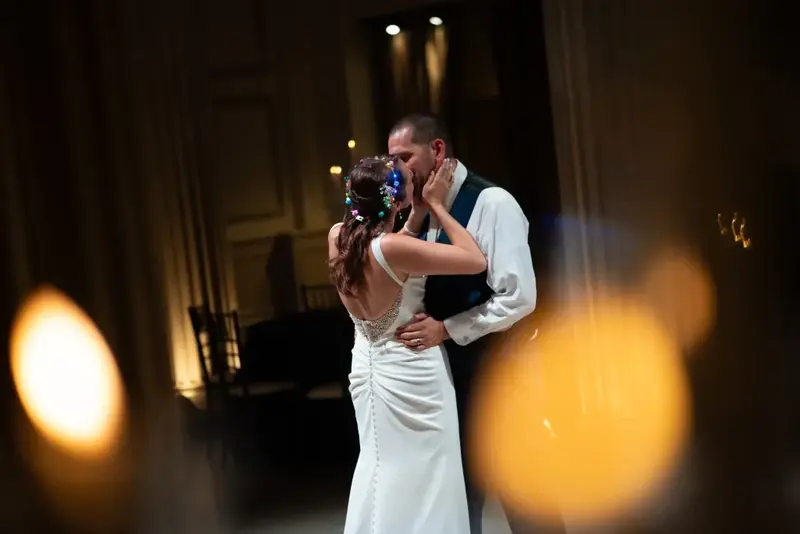 Bride and groom first dance