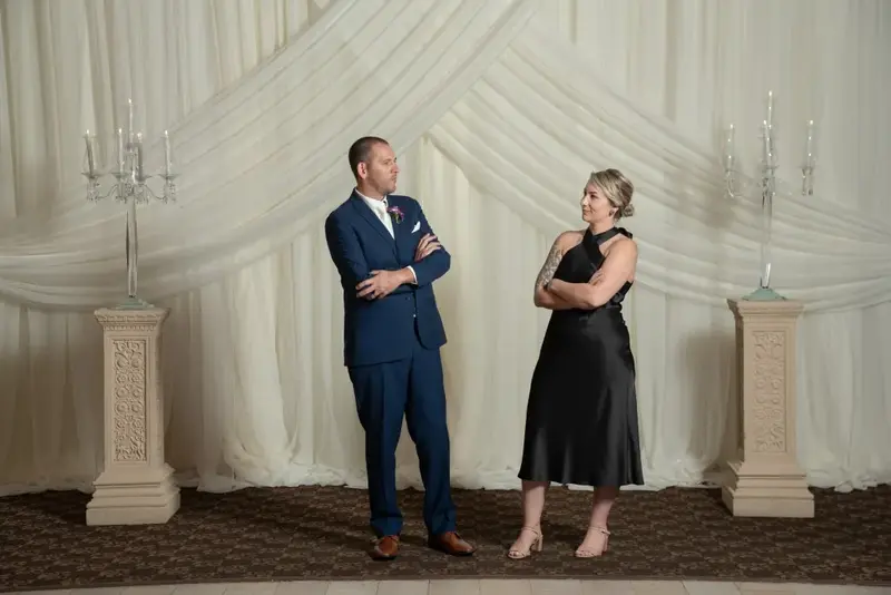 Posing with elegance and flair