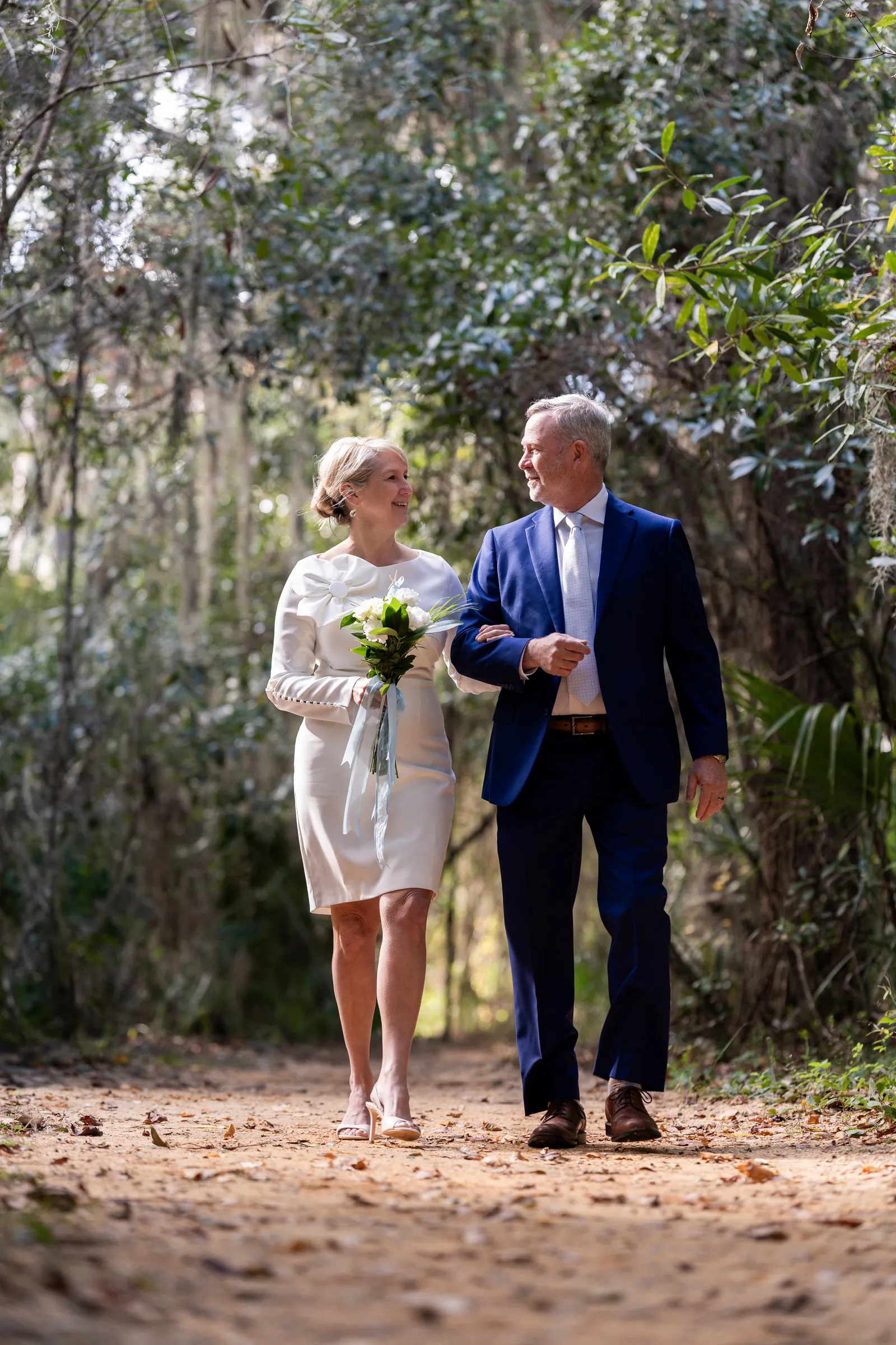 Walking together on Fort Mose trail