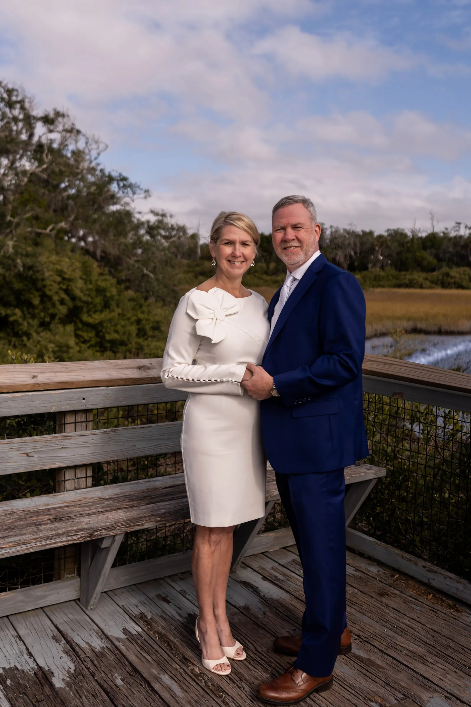Couple portrait at Fort Mose Historic State Park