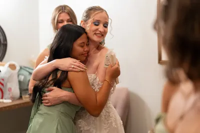 Groom Judd reaction during first look wearing traditional Filipino Barong Tagalog