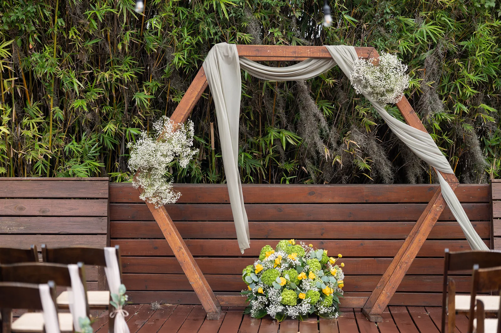 Reception detail shot at Brick and Beam Jacksonville wedding