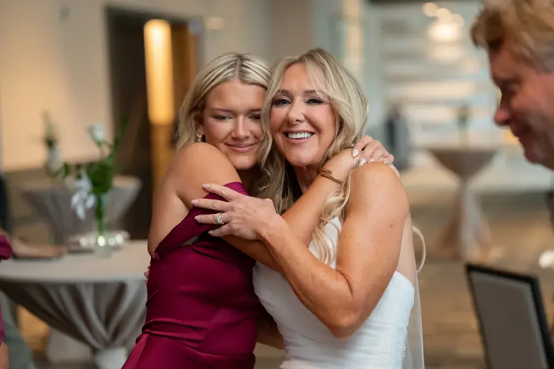 Guests dancing at the reception