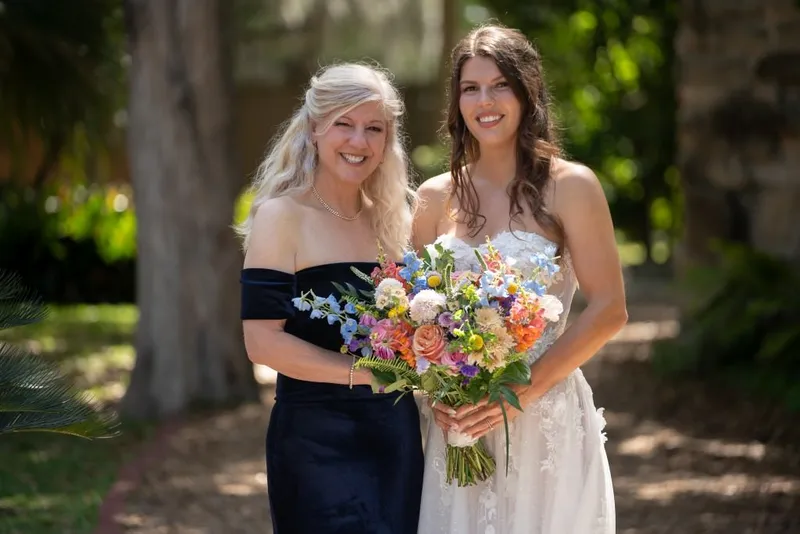 Wedding party photo at Fountain of Youth
