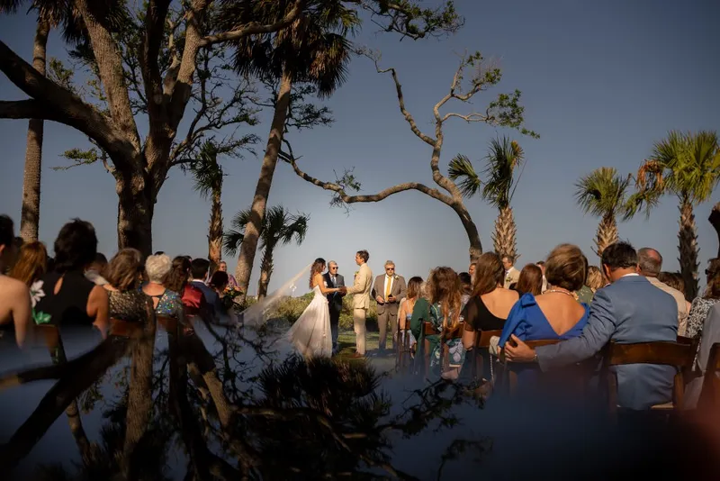 Wedding ceremony vows at Fountain of Youth
