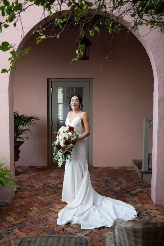 Bride portrait at The White Room St Augustine wedding venue