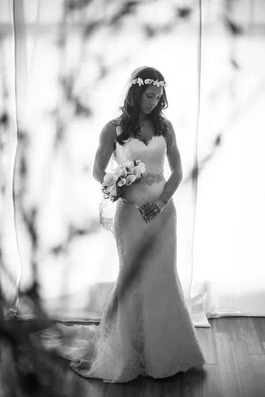 Bride portrait on staircase at The White Room St. Augustine