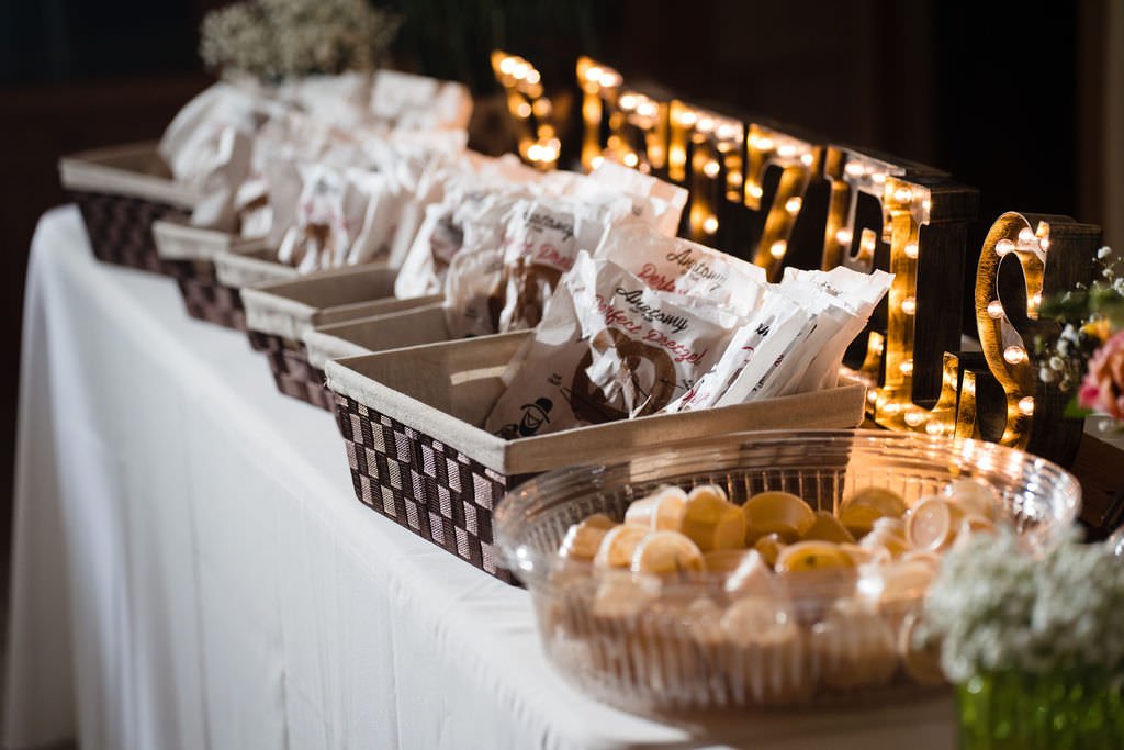 A spread of pretzels and dipping sauce for the guests at a wedding.jpg