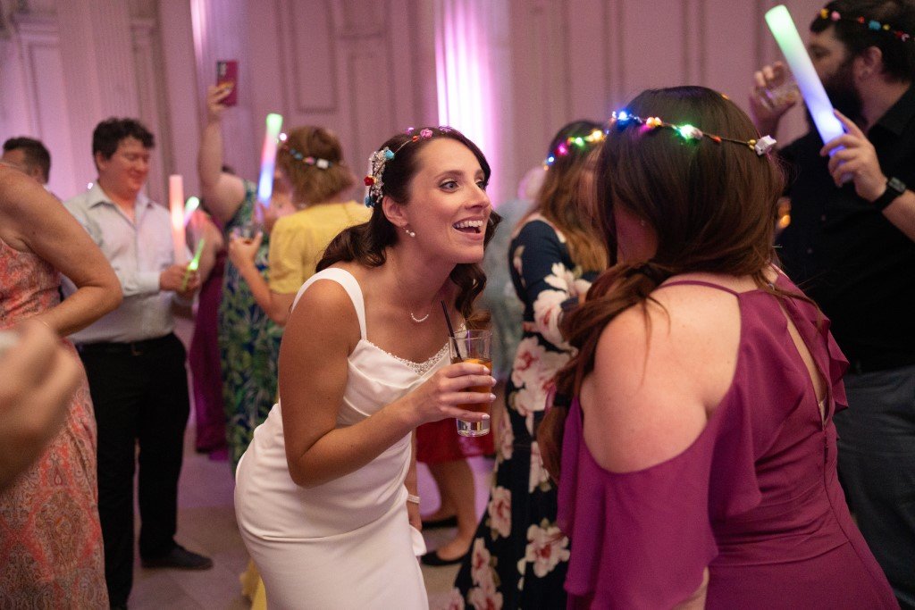 Bride celebrating at the reception.jpg