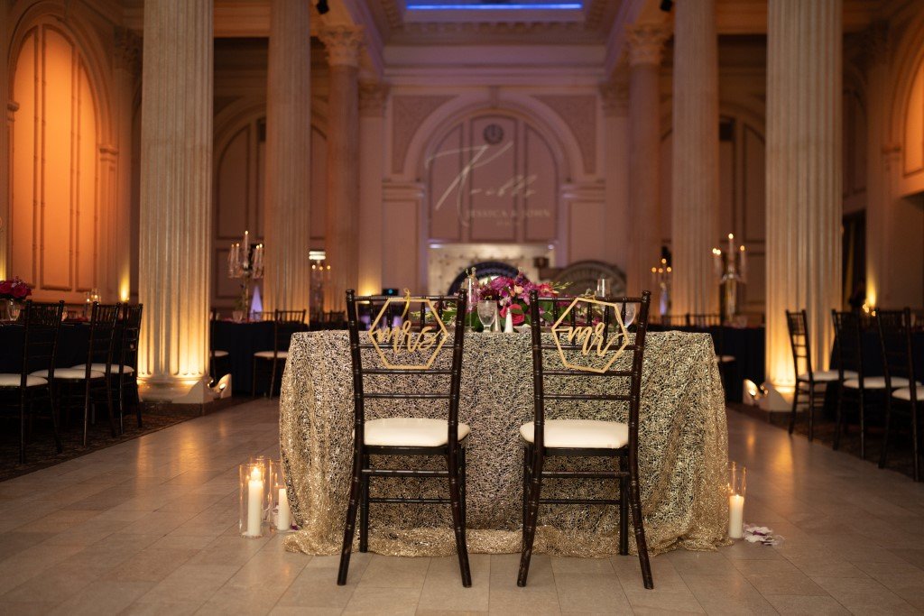 Elegant wedding reception sweetheart table.jpg
