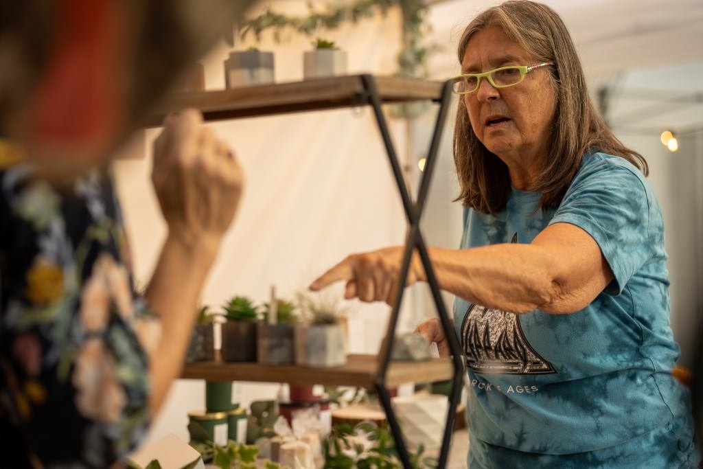 Discussing plants at the market.jpg