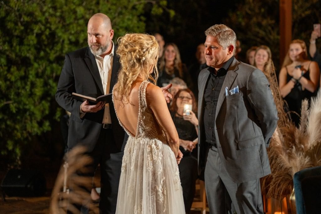 Outdoor wedding ceremony evening vows.jpg